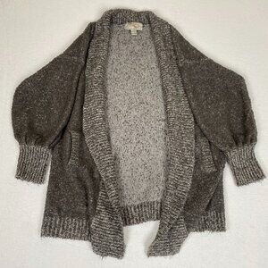 Vintage 90s Grey Cowl Neck Nuggets Cardigan Sweater Size Large